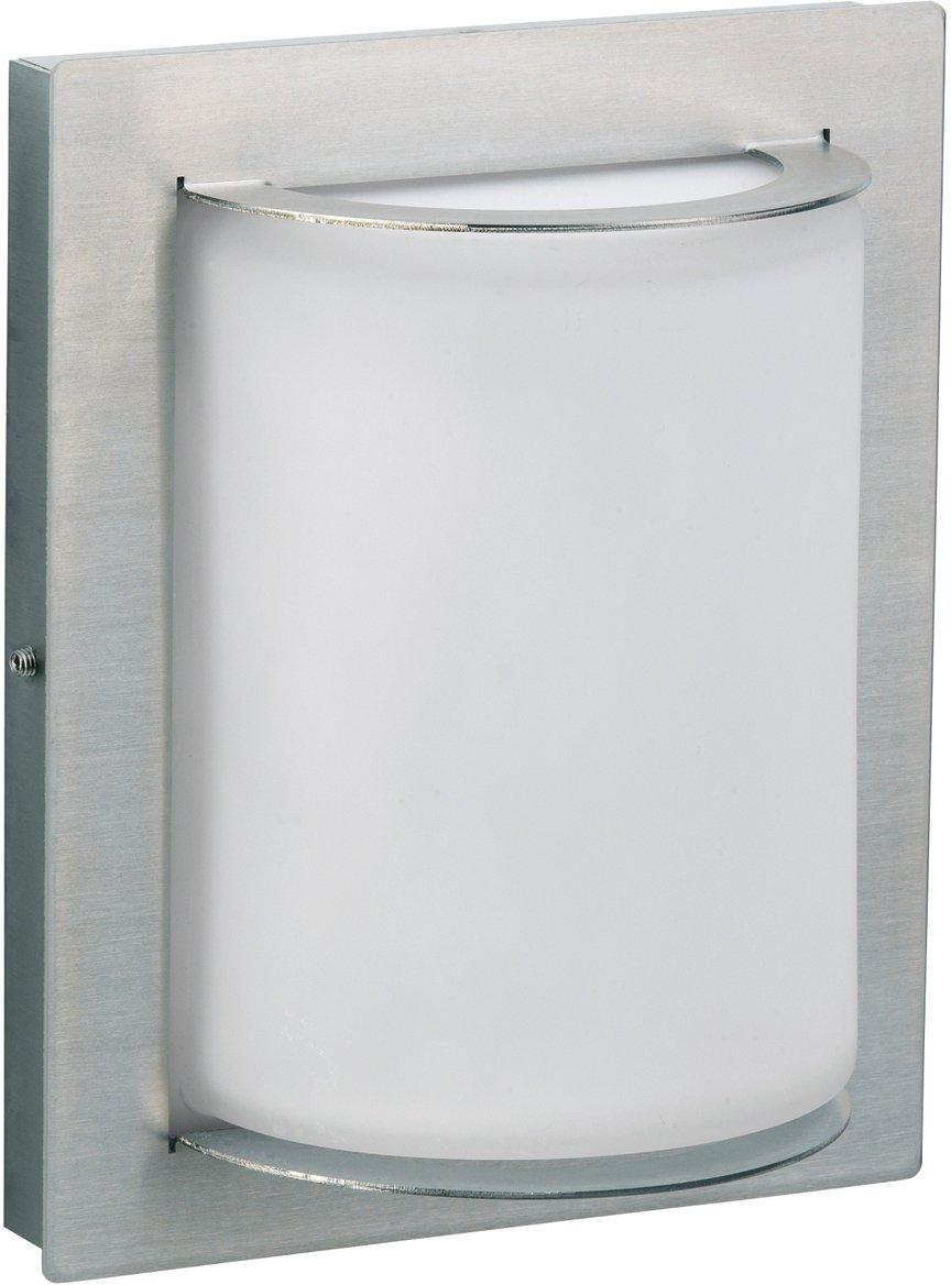 Wandleuchte Nr. 6280 Edelstahl für 1 x A60 - 75 W E27