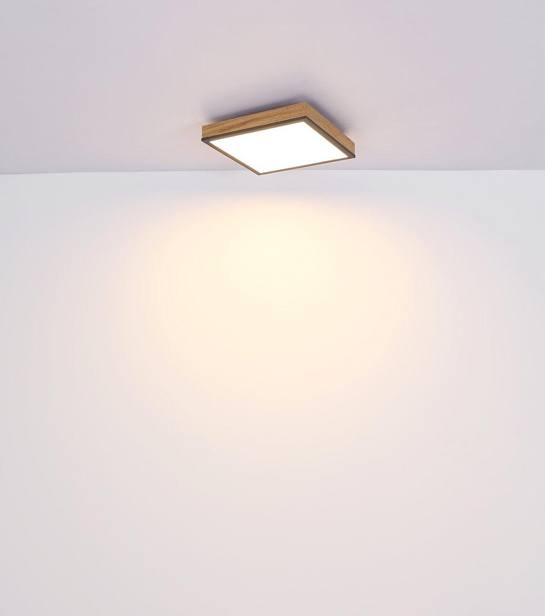 DORO Deckenleuchte alu/graphit Acryl opal LED 12W CCT 45x45cm