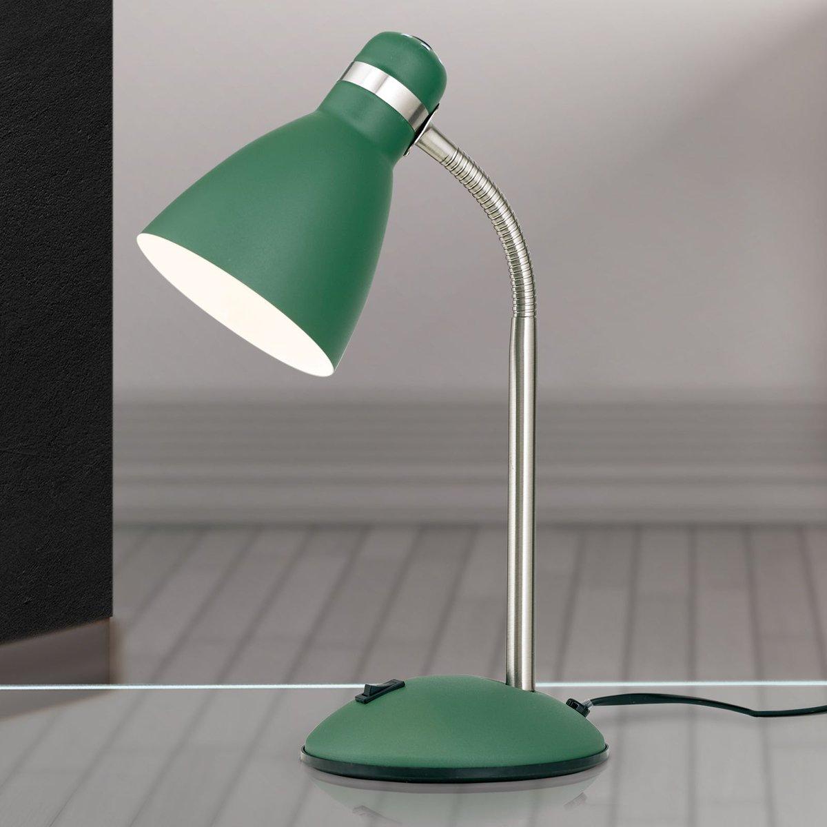 School Tischlampe 4-1187 grün 1xE27 max. 40W H33cm 22,5x14,5cm mit flexiblem Arm