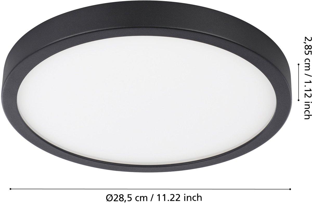 LED Anbau Deckenleuchte ARGOLIS 2 Ø285 mm schwarz