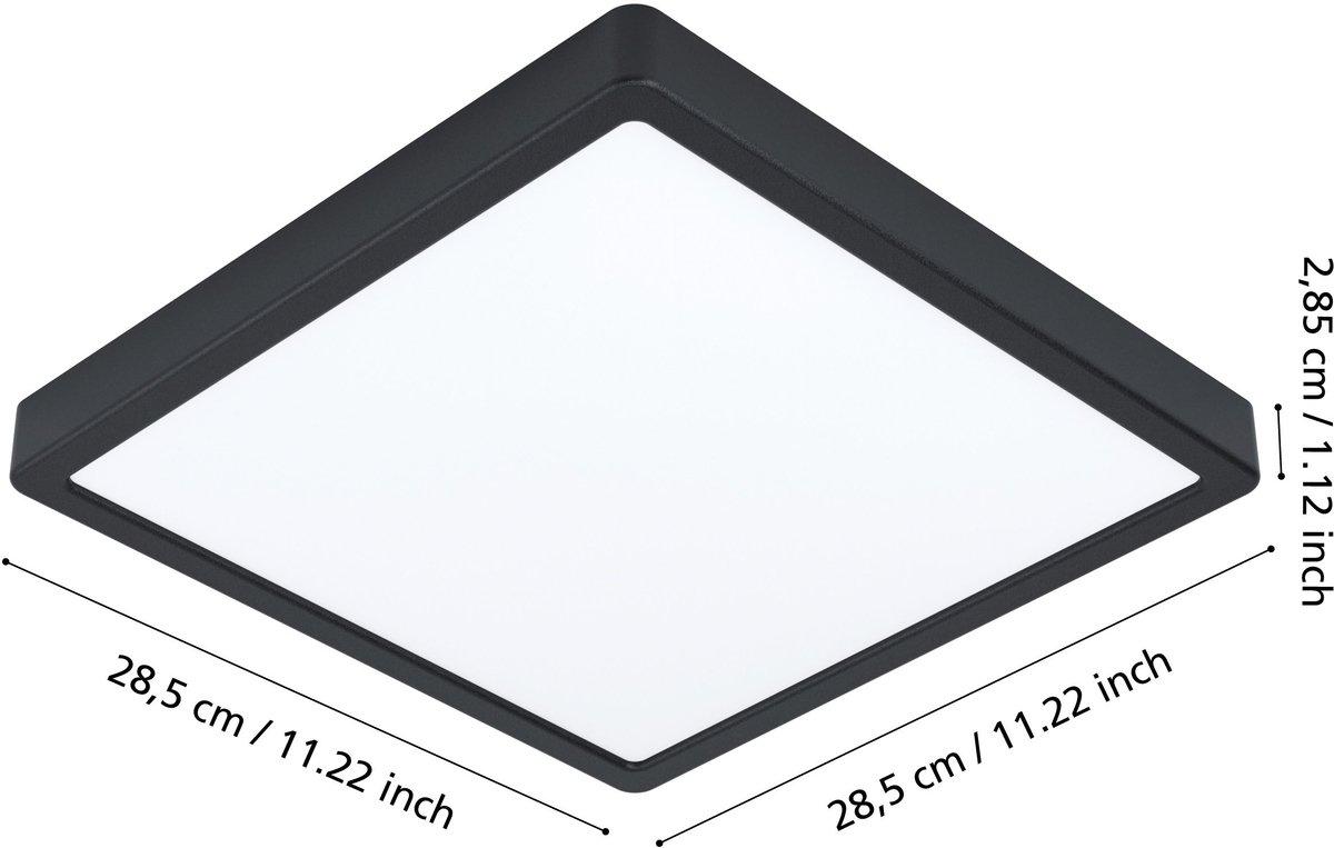 Außen-Deckenleuchte ARGOLIS 2 LED 20,5W 2400lm 3000K IP44 285x285 schwarz