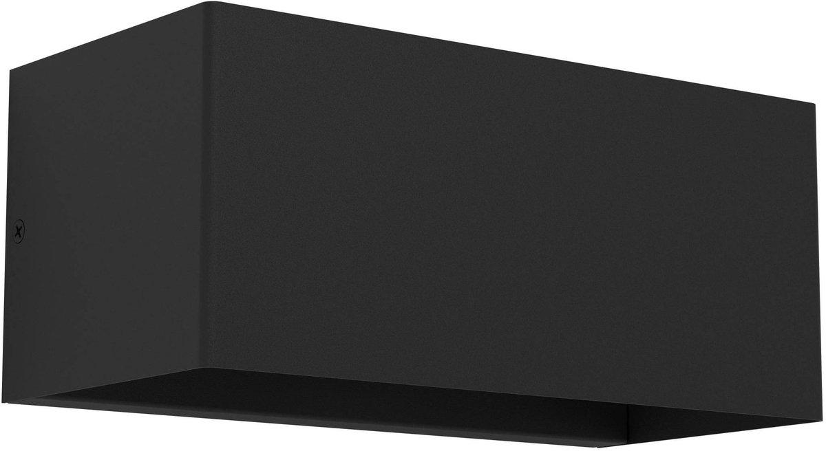 Außen-Wandleuchte LESMO LED 4x2,2W 920lm 3000K IP44 schwarz/klar