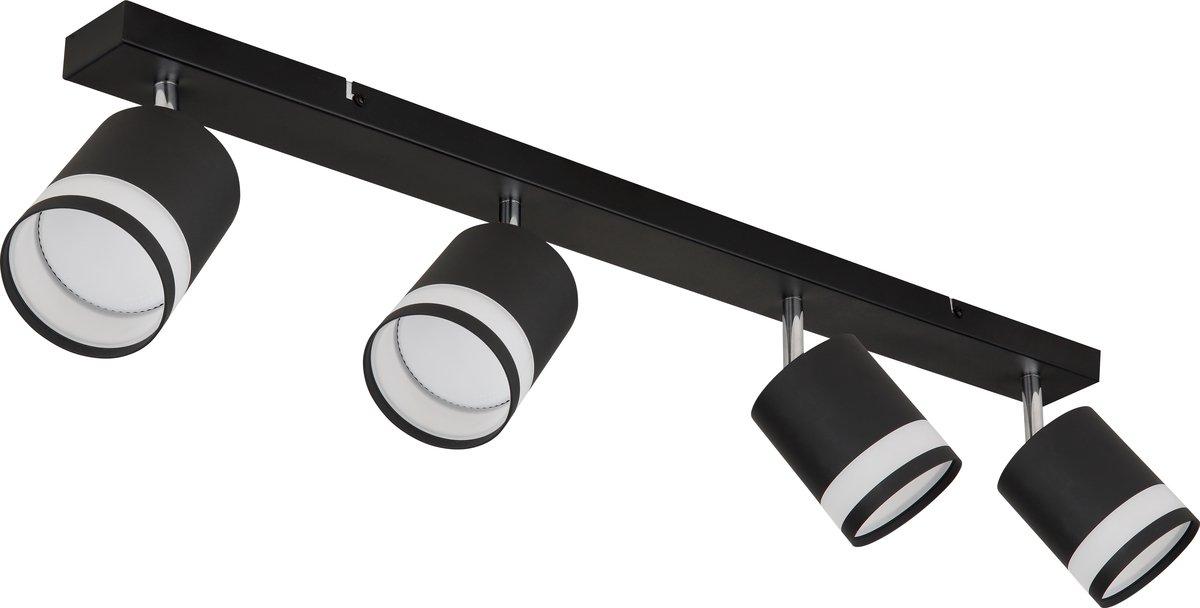 Deckenleuchte 4xGX53-LED 7W 3000K Lucero Opal schwarz