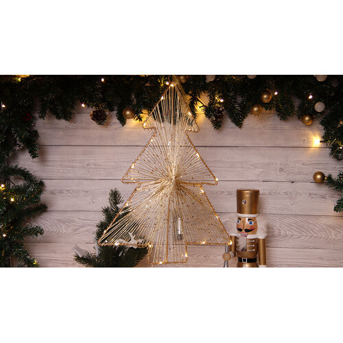 LED-Weihnachtsbaum, Metall, batteriebetrieben (X23010) Time