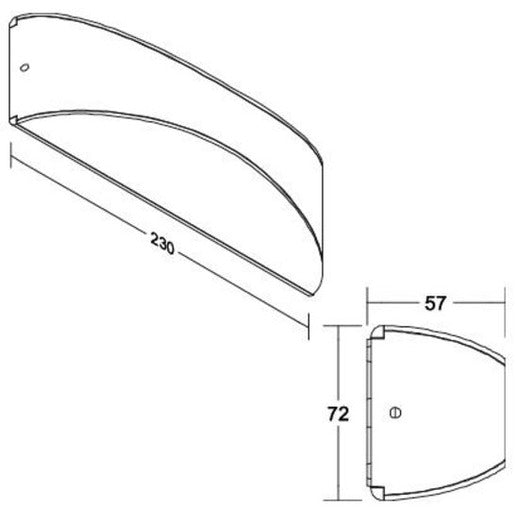 Wandleuchte 65061 LED 9,5W 3000K graphit