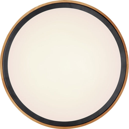 BRUNO Deckenleuchte schwarz Holz Acryl 3000-4500-6000K LED 24W CCT