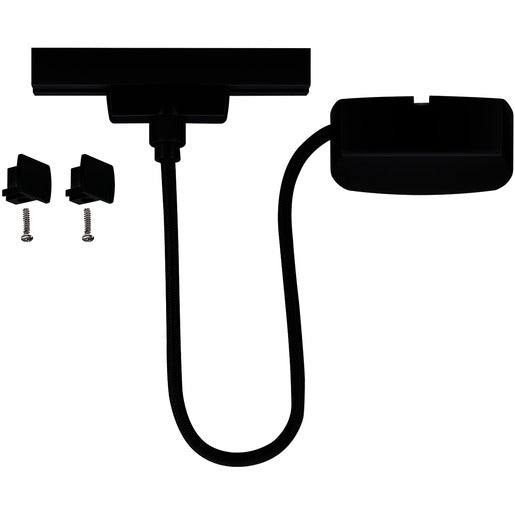 URail System Kabeleinspeisung 1m max 1000W Schwarz matt Metall Kunstst