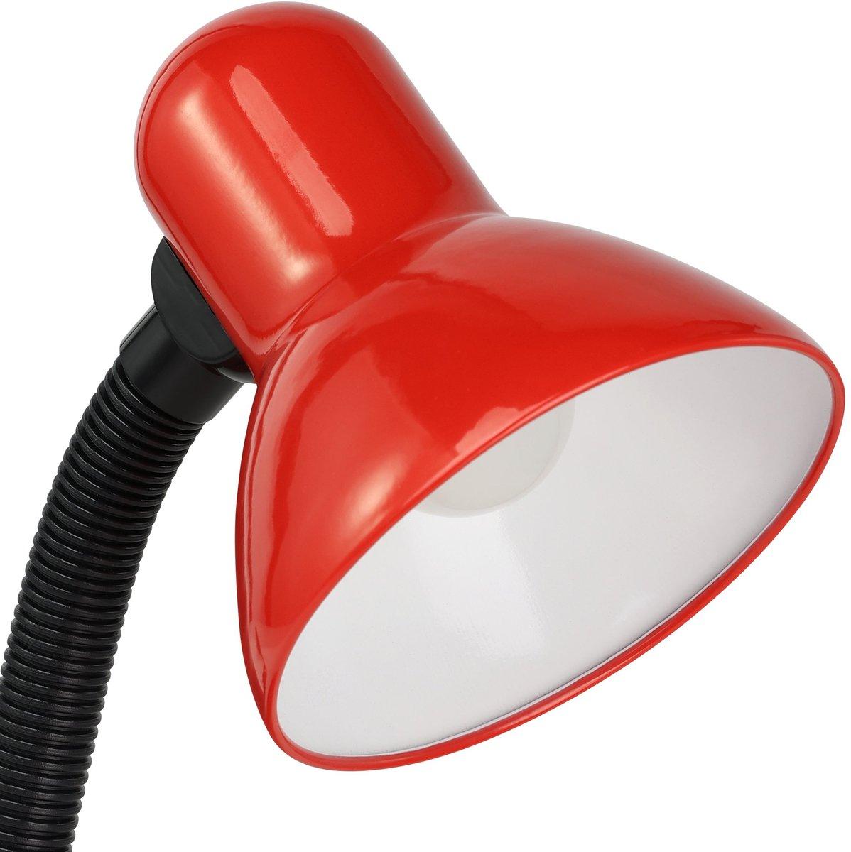 Tischleuchte E27 1x60W rot BASIC