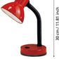 Tischleuchte E27 1x60W rot BASIC