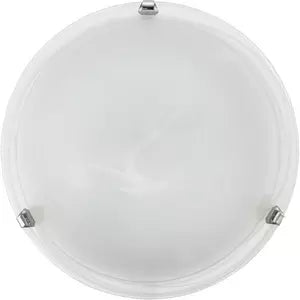 Deckenleuchte E27 2x60W chrom/Glas satiniert SALOME