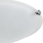 Deckenleuchte E27 2x60W chrom/Glas satiniert SALOME