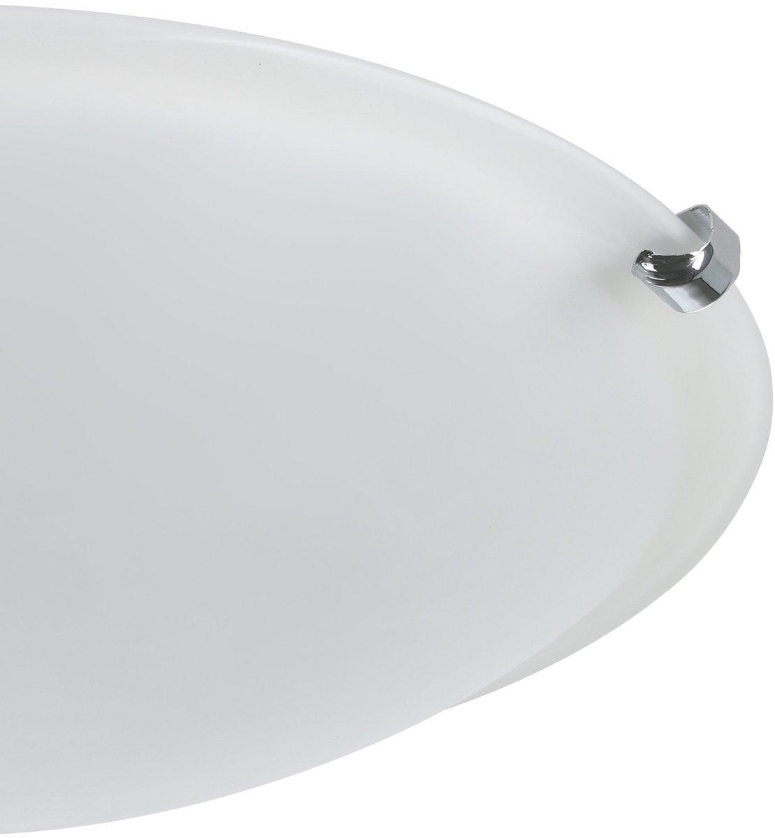 Deckenleuchte E27 2x60W chrom/Glas satiniert SALOME