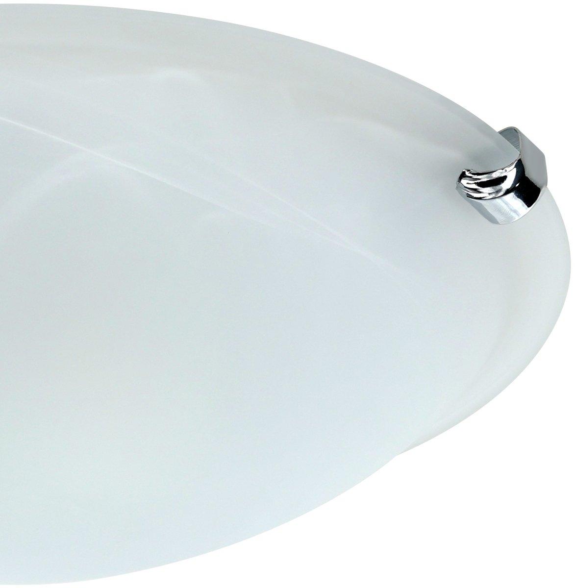 Deckenleuchte E27 1x60W chrom/Glas satiniert SALOME