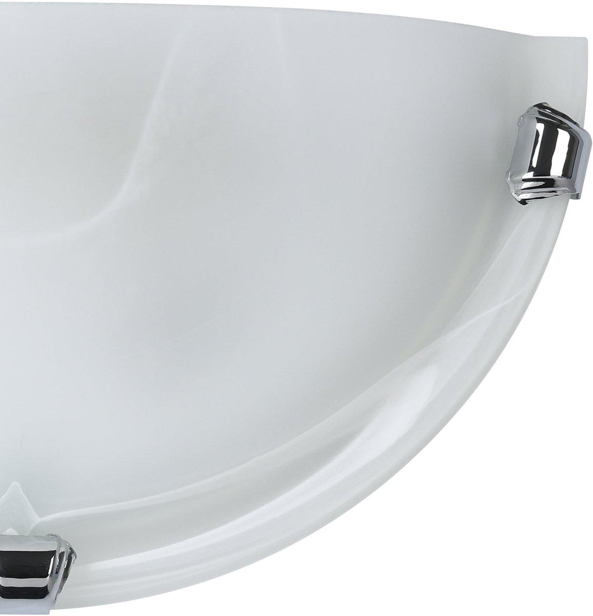 Wandleuchte Chrom/Glas satiniert 1x60W E27 SALOME