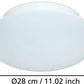 Deckenleuchte E27 1x60W weiß/Glas opal ELLA