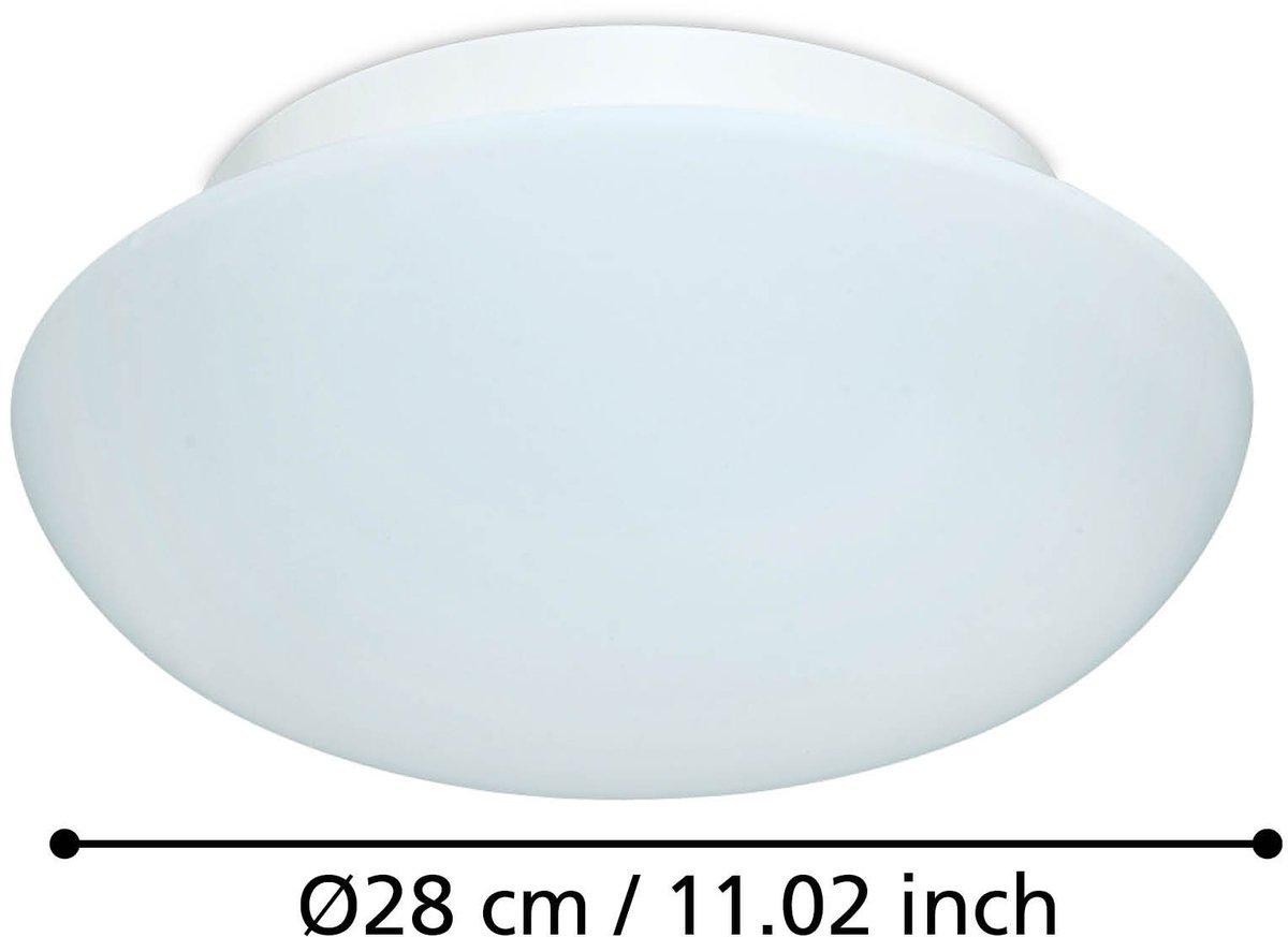 Deckenleuchte E27 1x60W weiß/Glas opal ELLA