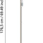 Stehleuchte mit Leseleuchte E27 1x100W nickel-matt UP 2