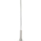 Hängeleuchte E27 1x60W nickel-matt/Glas opal RONDO