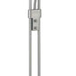 Stehleuchte mit Leseleuchte R7S 1x300W/ G9 1x40W nickel-matt BAYA