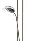 Stehleuchte mit Leseleuchte R7S 1x300W/ G9 1x40W nickel-matt BAYA