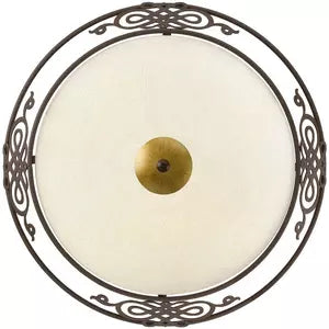 Deckenleuchte E27 2x60W antik-braun/gold MESTRE