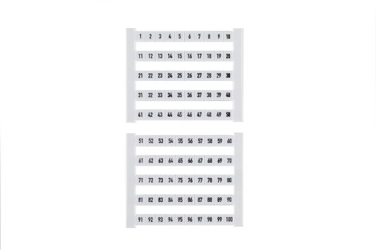 Weidmüller Klemmenmarkierer DEK 51-100 (50 Stk.)