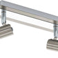 Strahlerbalken ROTTELO nickel-matt chrom 2xGU10 5W LED