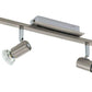 Strahlerbalken ROTTELO nickel-matt chrom 4xGU10 5W LED