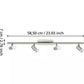 Strahlerbalken ROTTELO nickel-matt chrom 4xGU10 5W LED