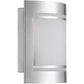 Wandleuchte E27 1x40W Edelstahl / Glas CERNO