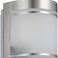 Wandleuchte E27 1x40W Edelstahl / Glas CERNO