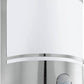 Wandleuchte E27 1x60W Edelstahl / Glas CERNO mit Bewegungsmelder
