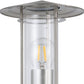 Außen-Wandleuchte LISIO edelstahl/klar E27 1x60W
