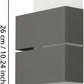Außen-LED-Wandleuchte weiß/anthrazit KIBEA LED-Modul 2x2,5W IP44