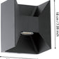 Außen-LED-Wandleuchte anthrazit MORINO LED-Modul 2x2,5W IP44