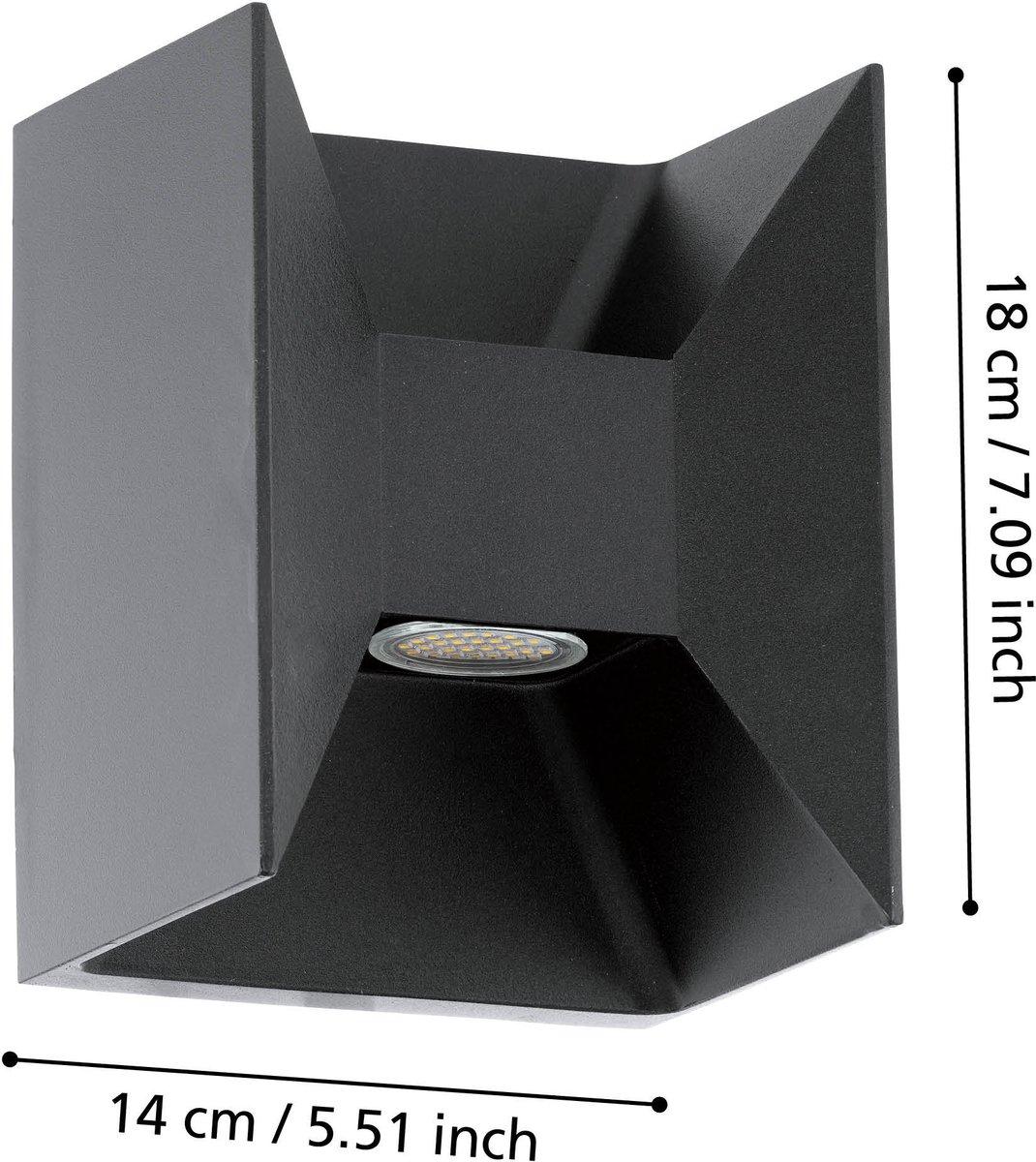 Außen-LED-Wandleuchte anthrazit MORINO LED-Modul 2x2,5W IP44
