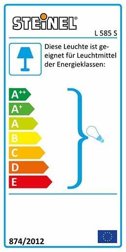 Sensor - Außenleuchte L 585 S Sensorleuchte schwarz