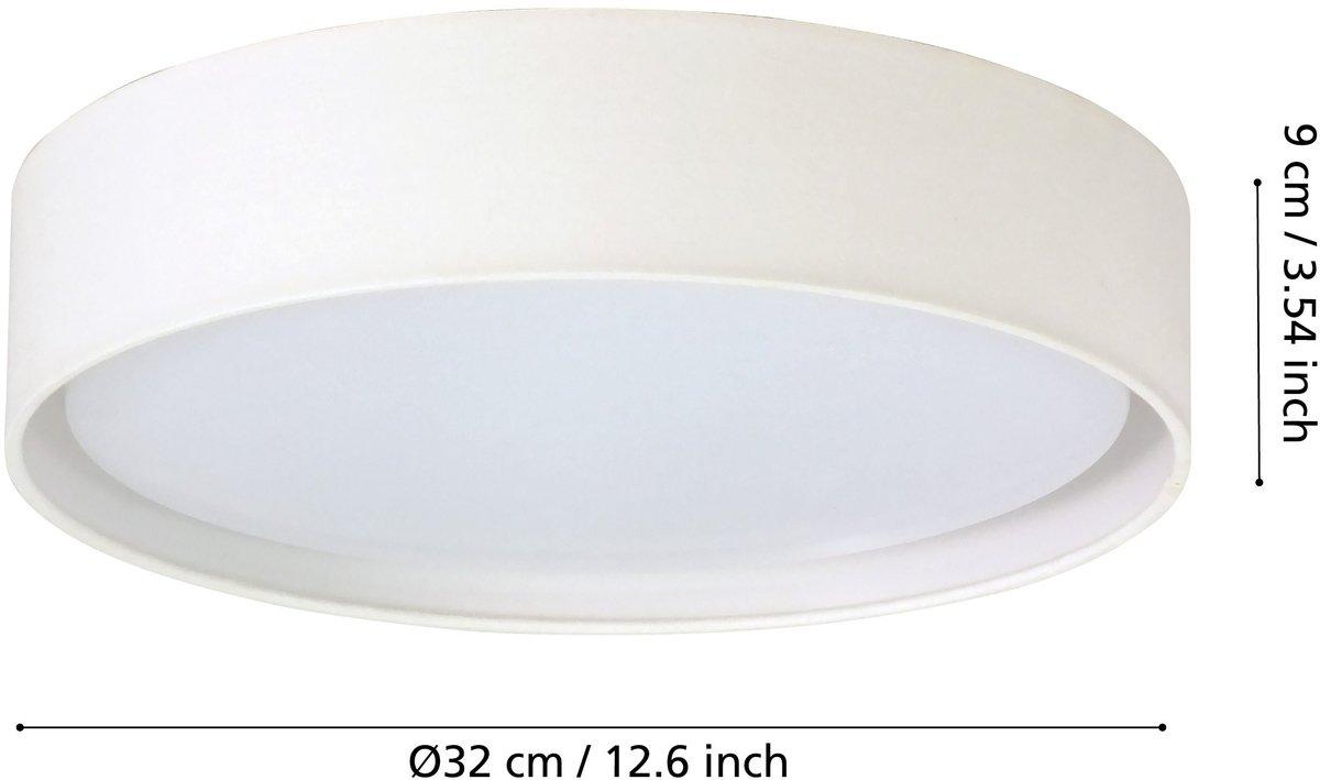 Deckenleuchte LED 12W 1020lm 3000K 32cm Schirmfarbe weiß/Innen weiss