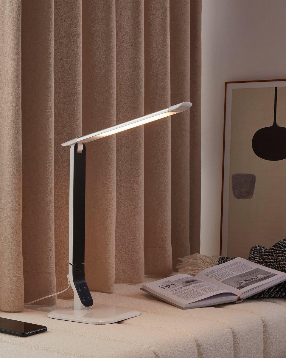 Tischleuchte LED 6W 550lm warmweiß mit Touchdimmer weiss SELLANO