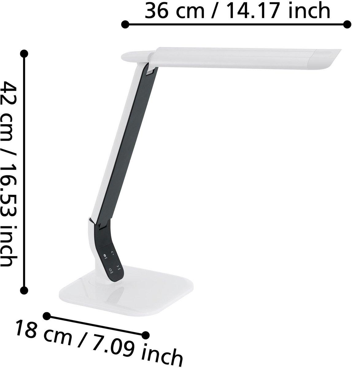Tischleuchte LED 6W 550lm warmweiß mit Touchdimmer weiss SELLANO