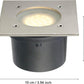 Bodeneinbauleuchte LED Edelstahl eckig 1 x 2,5 W 180 lm IP65/67 LAMEDO