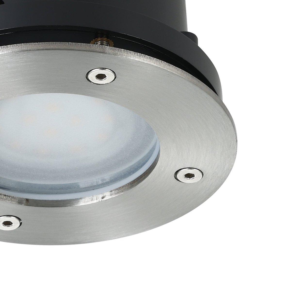 Bodeneinbauleuchte LED 1x2,5 W 190 lm warmweiß IP65 rund LAMEDO