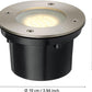 Bodeneinbauleuchte LED 1x2,5 W 190 lm warmweiß IP65 rund LAMEDO