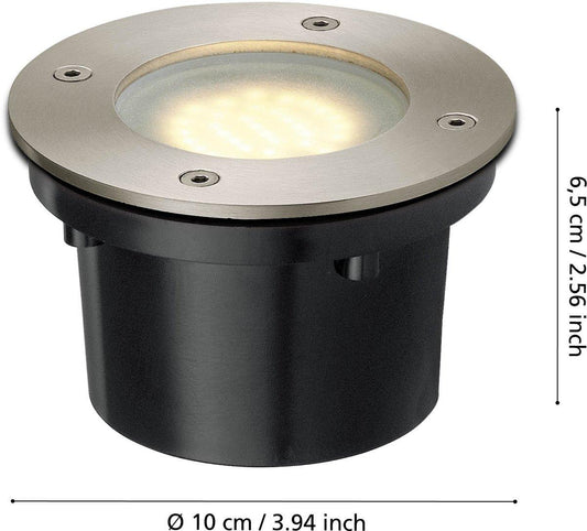 Bodeneinbauleuchte LED 1x2,5 W 190 lm warmweiß IP65 rund LAMEDO