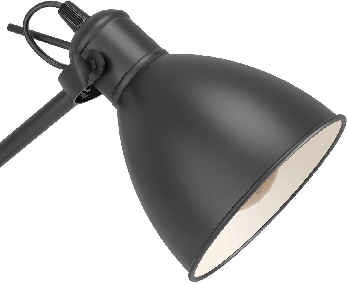 PRIDDY Stehleuchte 1x40W E27 Stahl schwarz