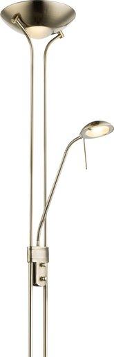 LEONAS Deckenfluter 1 x LED 16W 1440 lm 3000K + 4 5W 360 lm 3000K me-matt