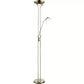LEONAS Deckenfluter 1 x LED 16W 1440 lm 3000K + 4 5W 360 lm 3000K me-matt