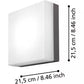 Decken/Wandleuchte LED anthrazit/weiß 8,2 W warmweiß SONELLA IP44