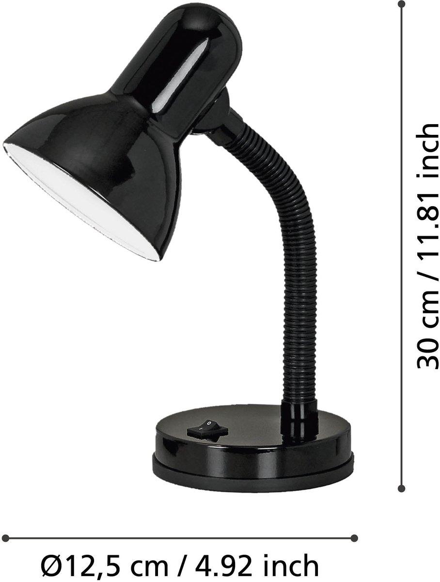 Tischleuchte E27 1x60W schwarz BASIC