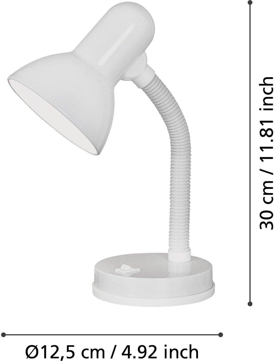 Tischleuchte E27 1x40W weiß BASIC